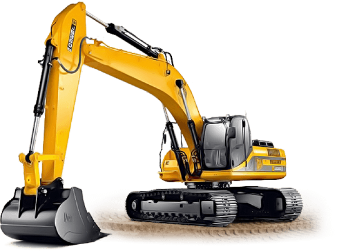 backhoe with transparent background 1